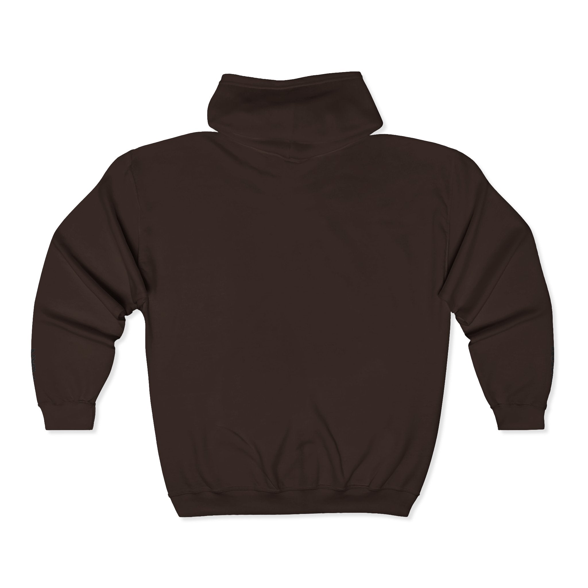 Lock & Key Minimal Zip Hoodie — Small Chest Graphic