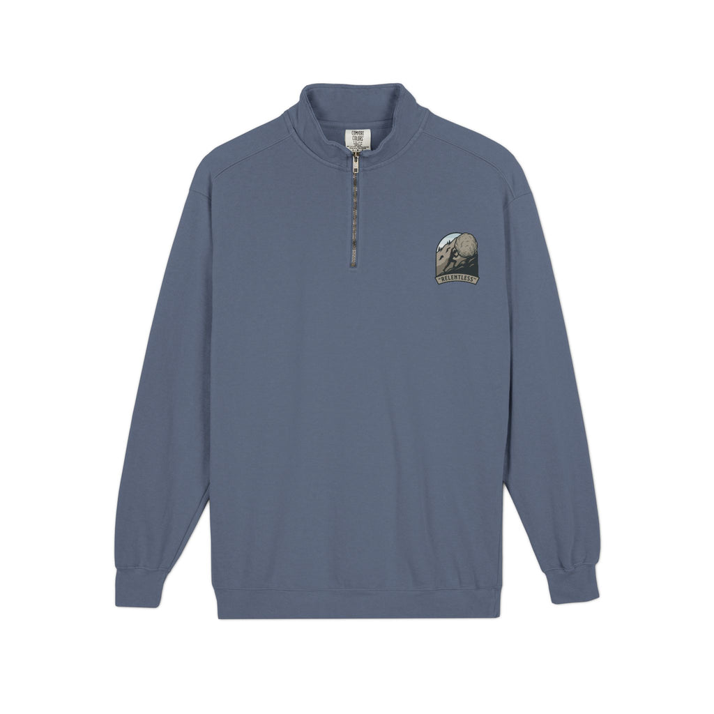 Quarter-Zip Sweatshirt — Vintage Moon & Mountains Logo