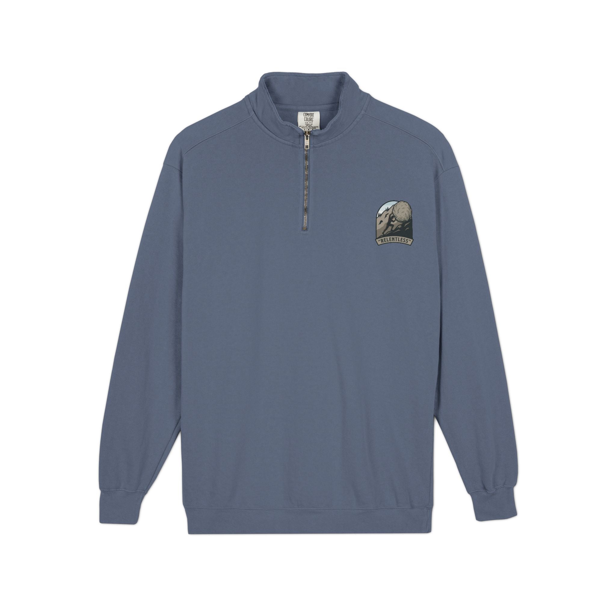 Quarter-Zip Sweatshirt — Vintage Moon & Mountains Logo