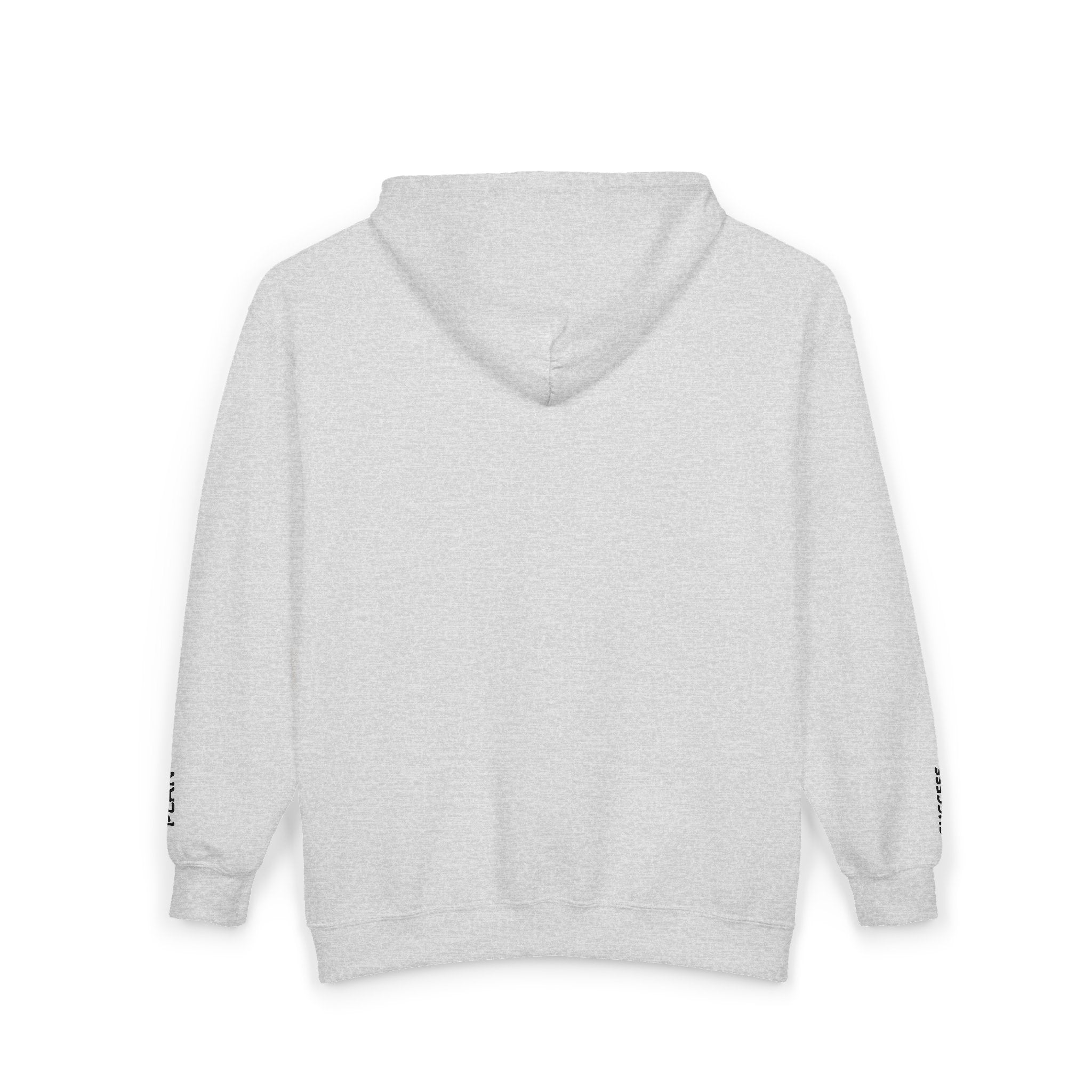 Lock & Key Minimal Zip Hoodie — Small Chest Graphic