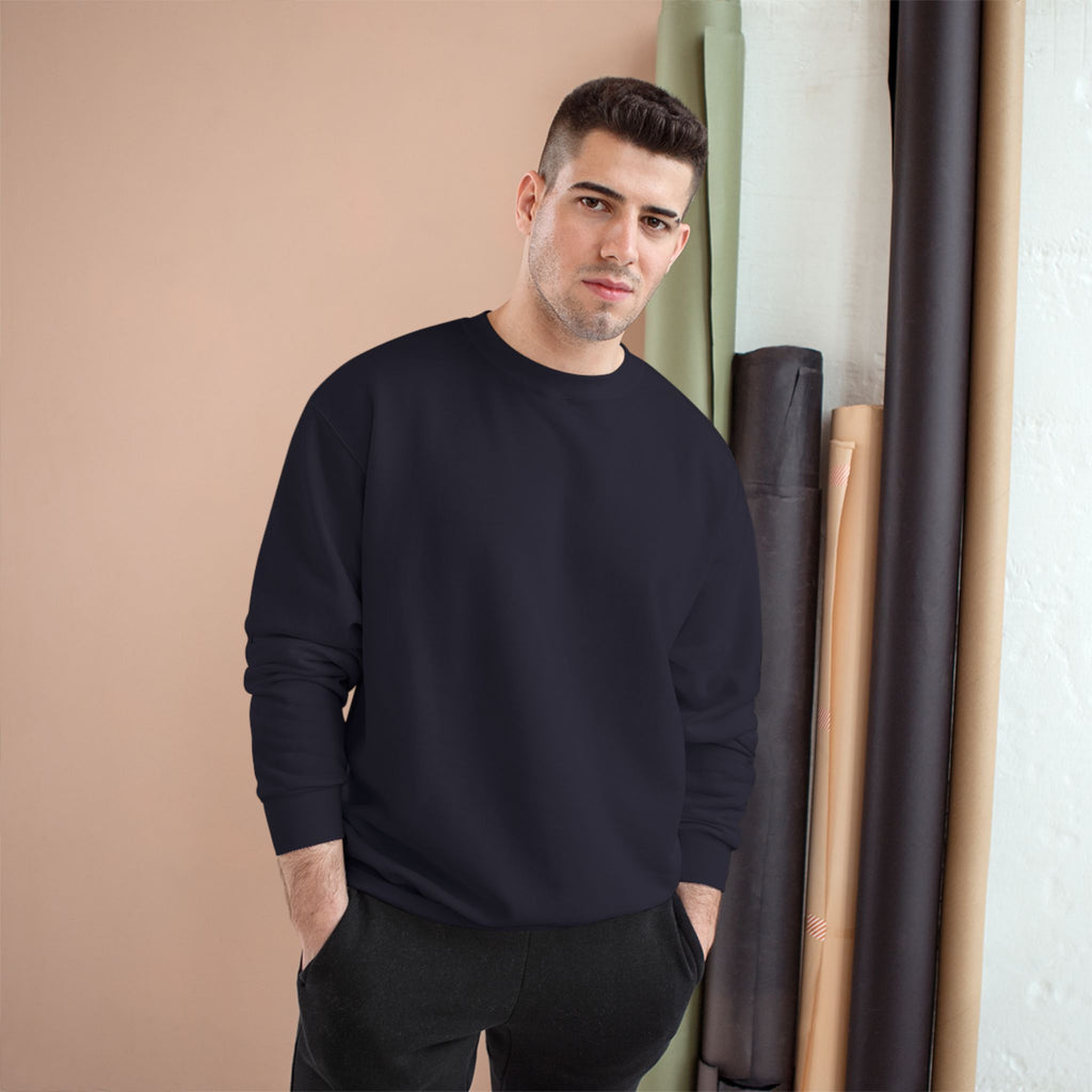 Champion Sweatshirt — 'Iron Sharpens Iron / Brother' Graphic Crewneck