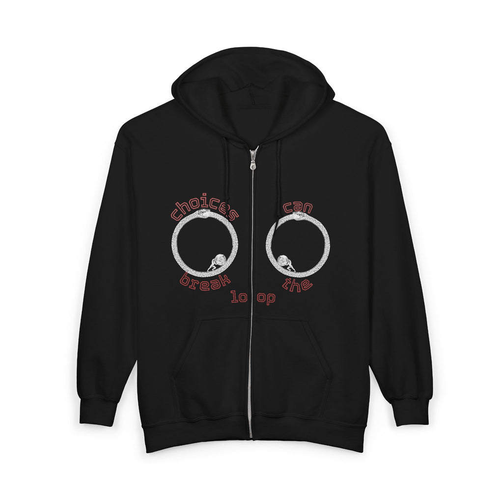Zip Hoodie — "Break the Loop"  Design