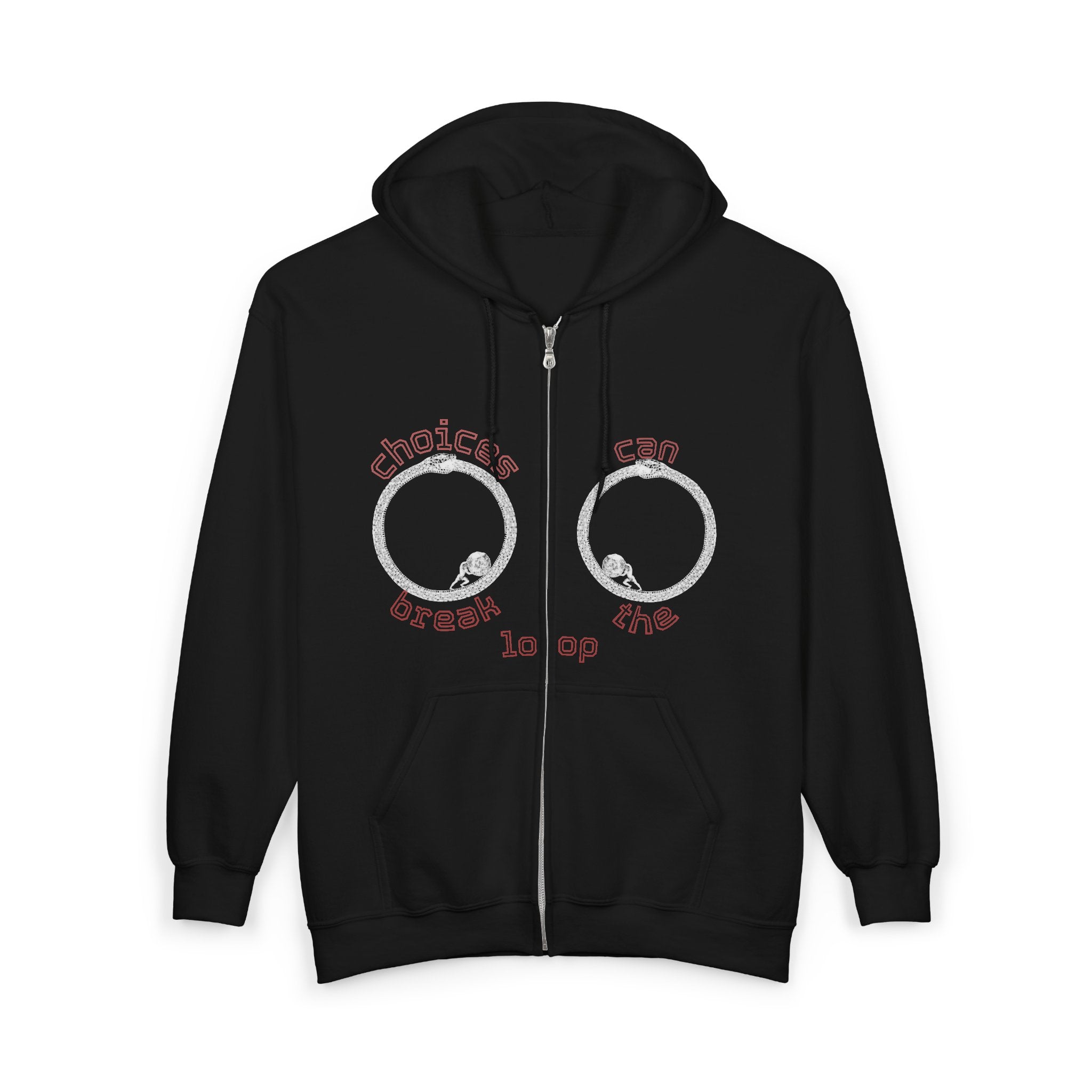 Zip Hoodie — "Break the Loop"  Design