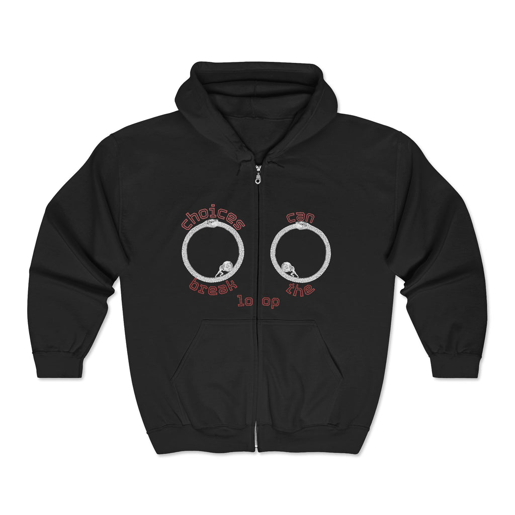Zip Hoodie — "Break the Loop"  Design