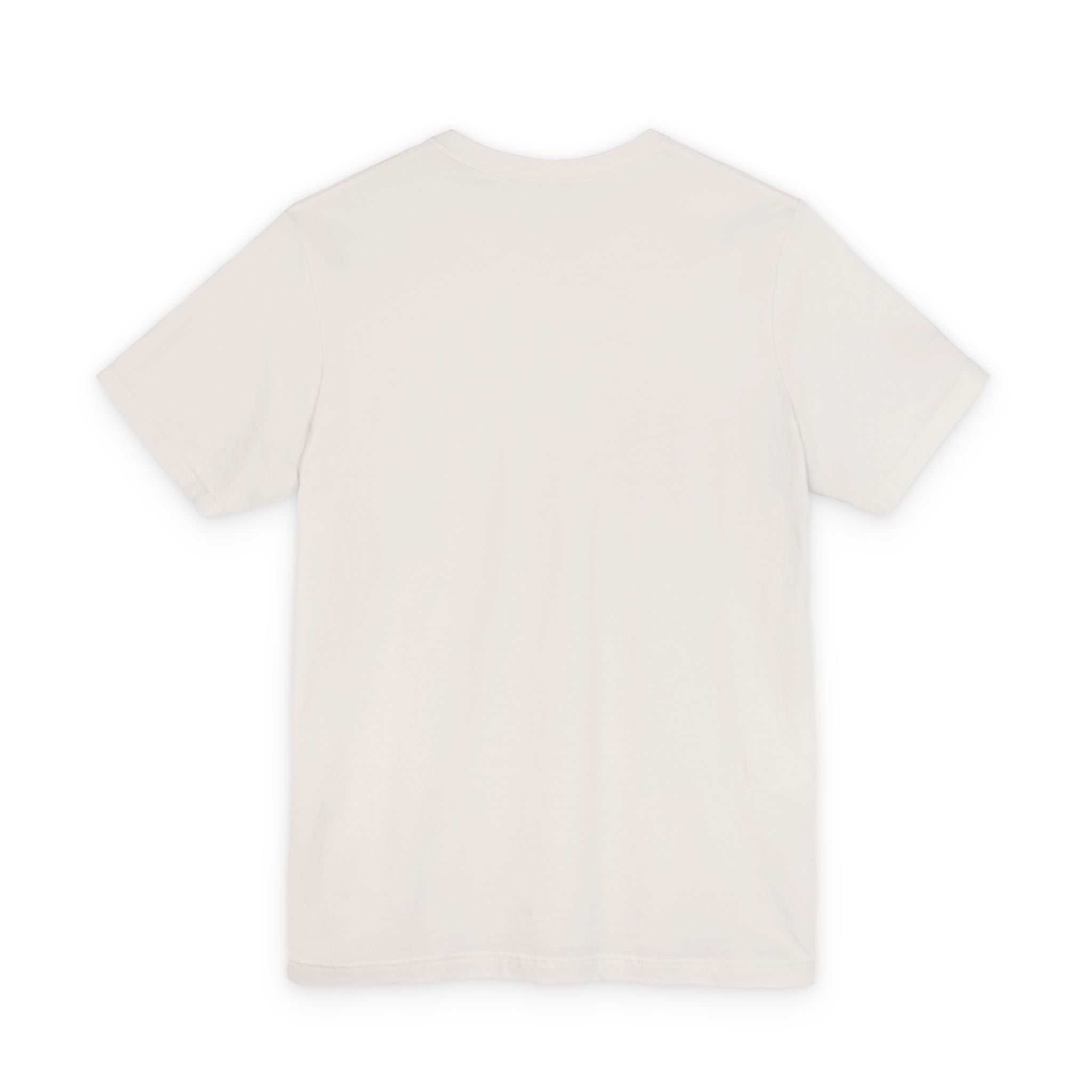 Minimalist Moon & Laurel Chest Tee — Celestial Botanical Graphic Shirt