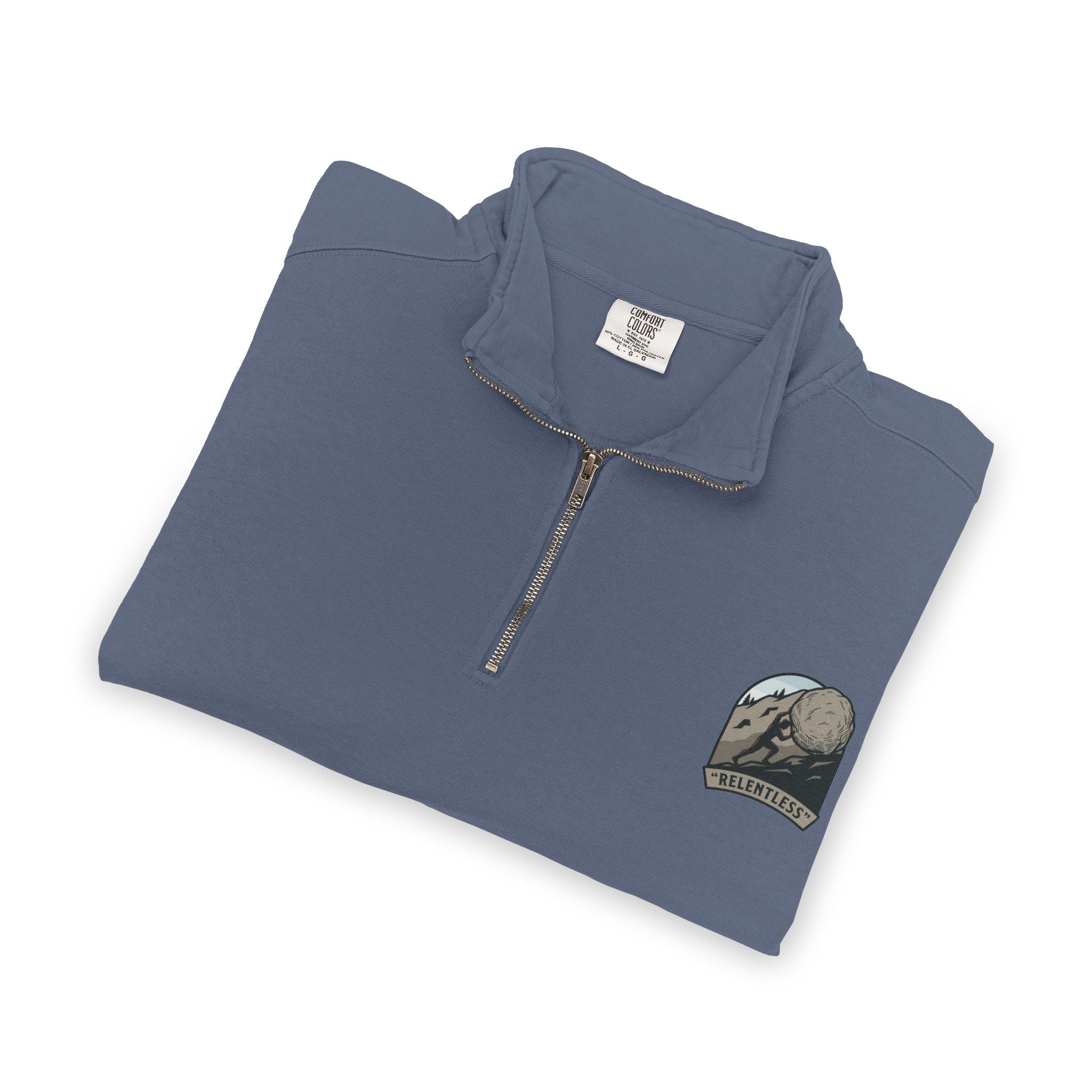 Quarter-Zip Sweatshirt — Vintage Moon & Mountains Logo