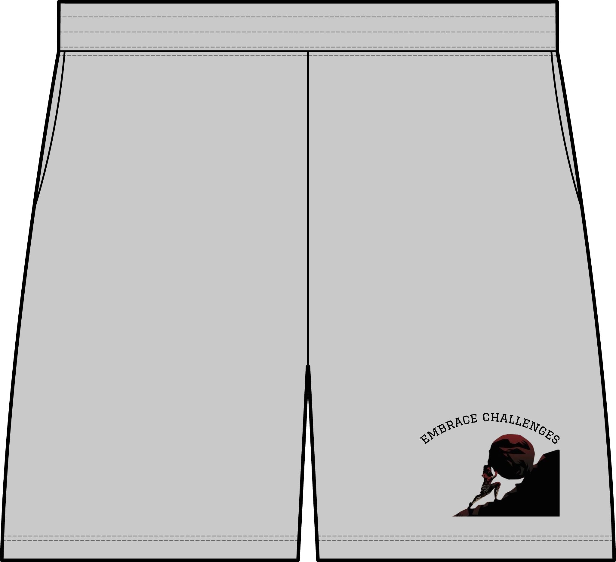 "Embrace Challenges" Athletic Shorts