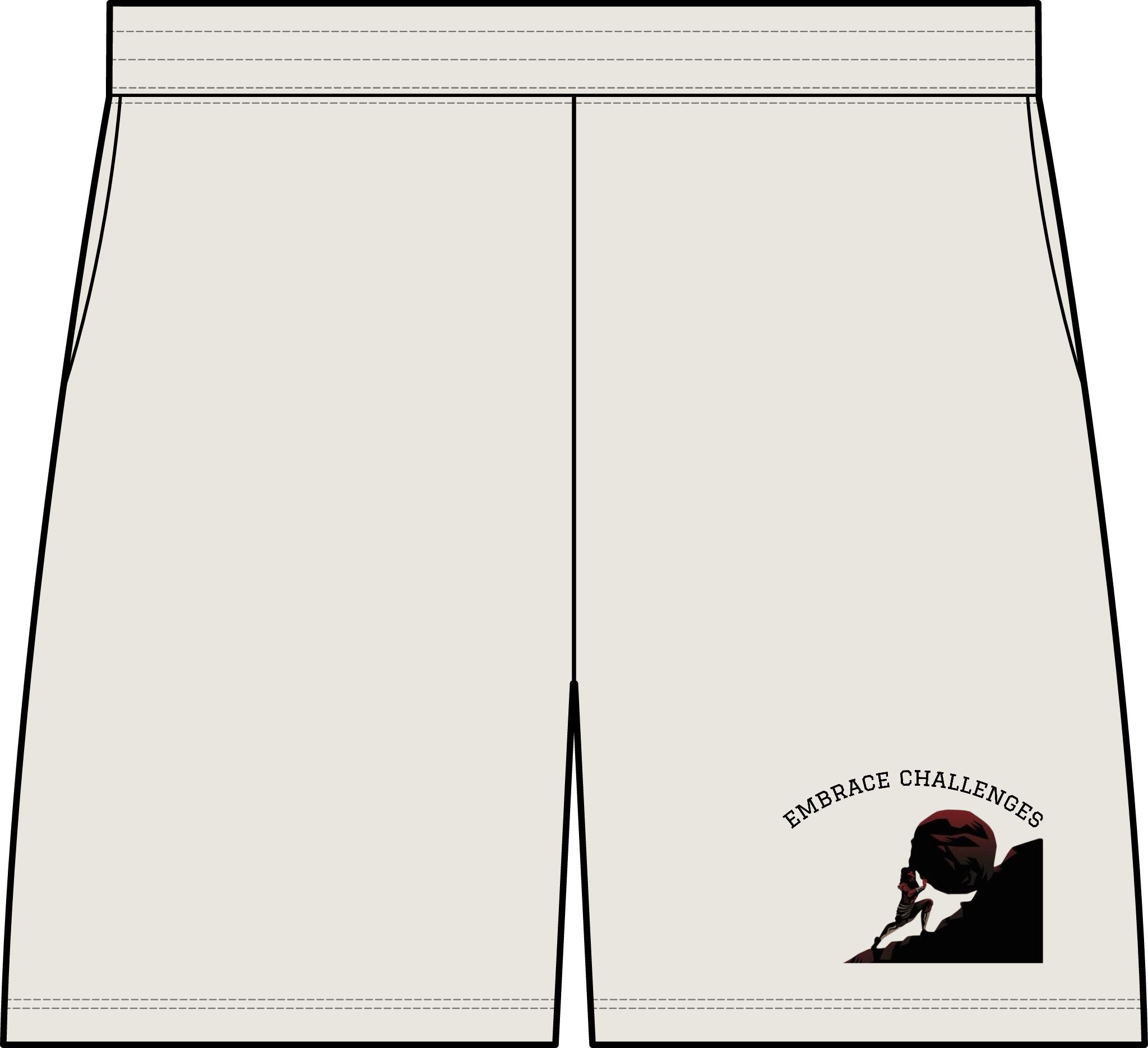 "Embrace Challenges" Athletic Shorts