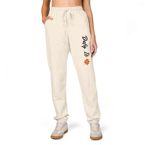 Charcoal 'Defy It' Fleece Sweatpants