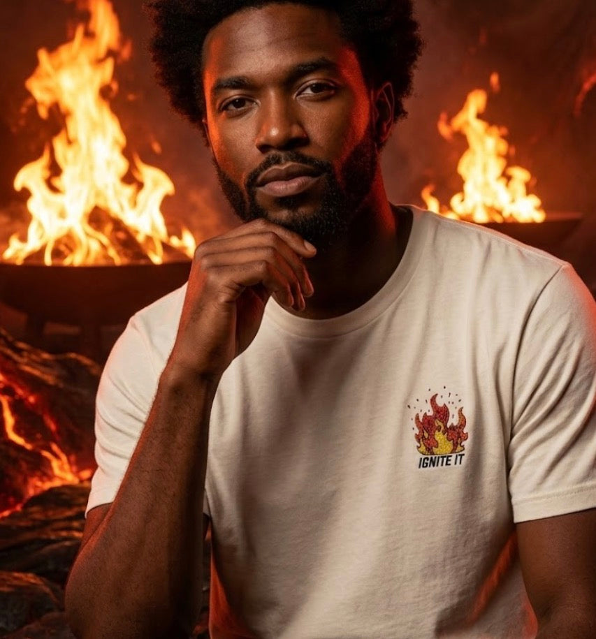 Retro Flame Graphic Tee